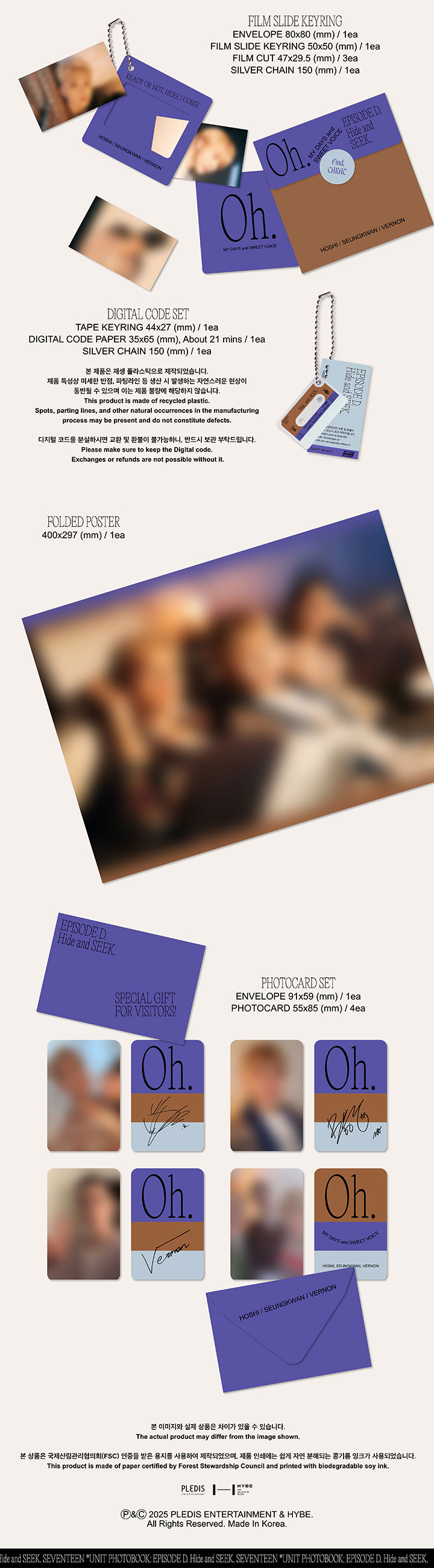 SEVENTEEN UNIT PHOTOBOOK ‘EPISODE C,D' SET 6 detail