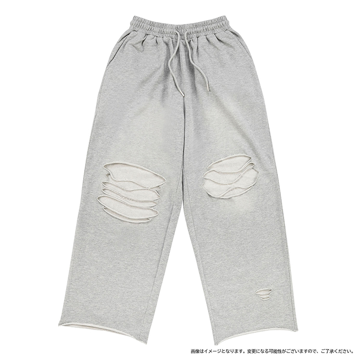 [THE STAGE]DAMAGE スウェットパンツ（GRAY）