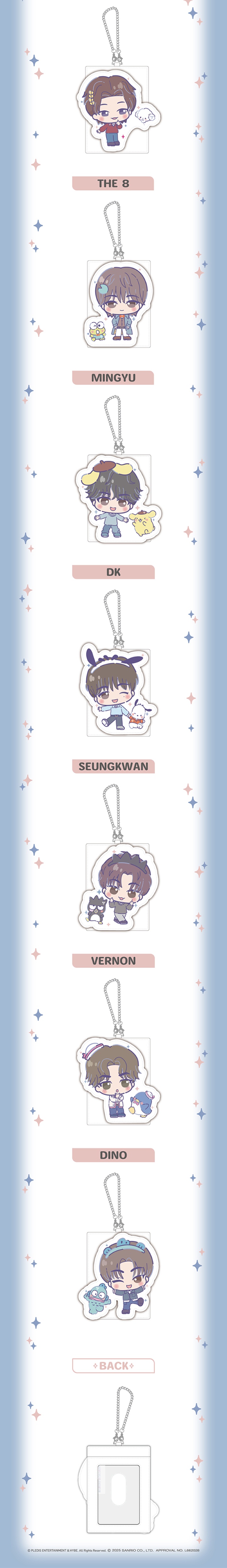 **SEVENTEEN X SANRIO Characters Collabo Pass Case** (lightstick, fanlight) — authentic K-POP merch sold by BYIT KPOP, fast worldwide shipping - 100% authentic KPOP Goods by **BYIT KPOP** (Lightstick, Album, Keyring, Photo Card, MD, Figure etc KPOP Merch) - Worldwide shipping, Safe and Fast delivery guaranteed (официальный лайтстик, фанлайт, кей-поп мерч) — authentic K-POP goods (официальный мерч) sold by BYIT KPOP, worldwide shipping (доставка по всему миру)