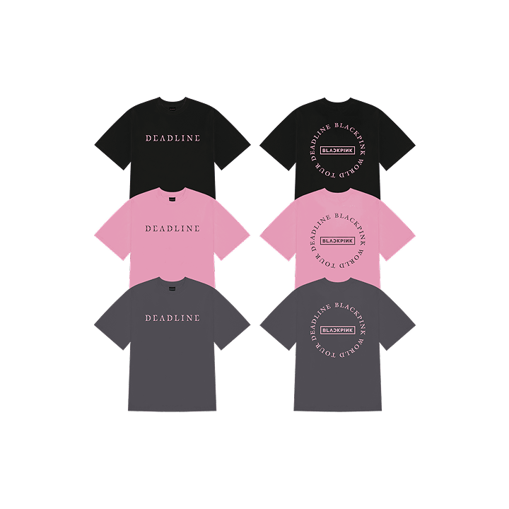 [DEADLINETOUR] BLACKPINK ROUND LOGO T-SHIRT