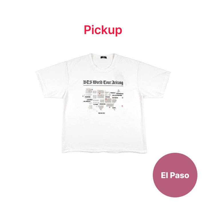 BTS | [EL PASO] [US Exclusive] S/S Routing T-shirt (White)