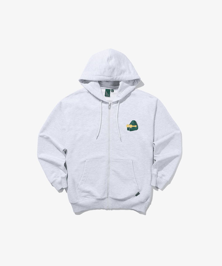 BTS [IN THE SOOP] ZIP-UP HOODIE (melange grey)_0