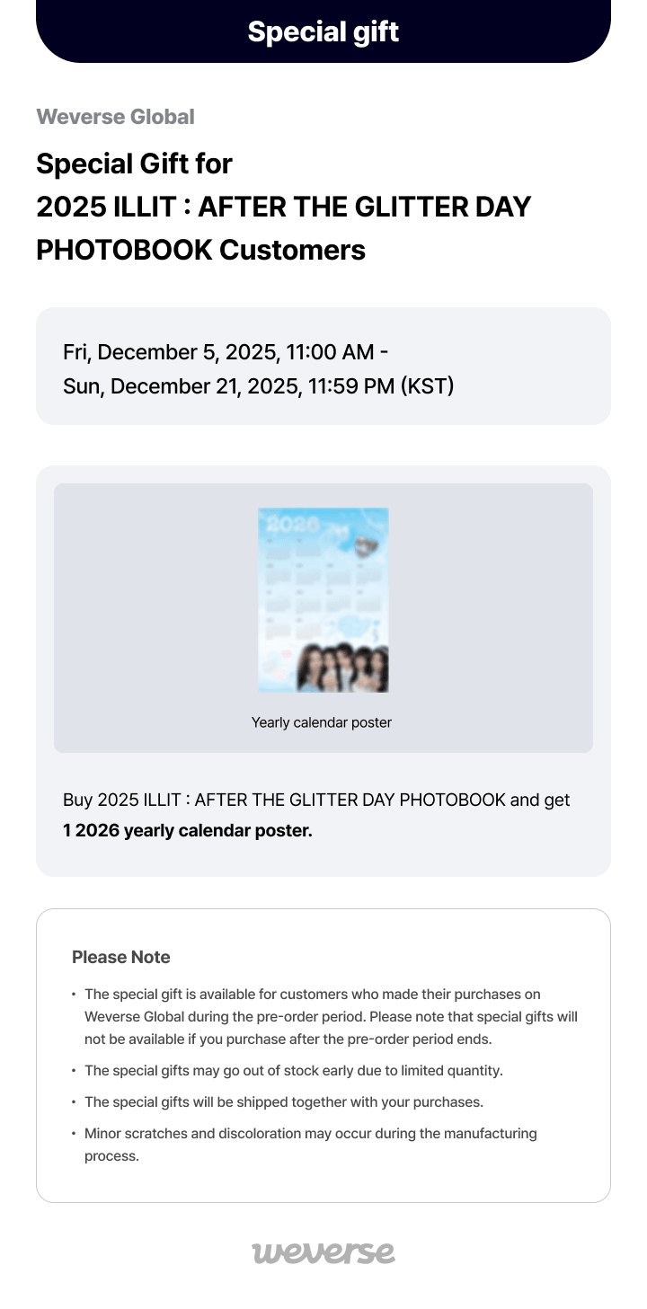 2025 ILLIT : AFTER THE GLITTER DAY PHOTOBOOK 0 detail