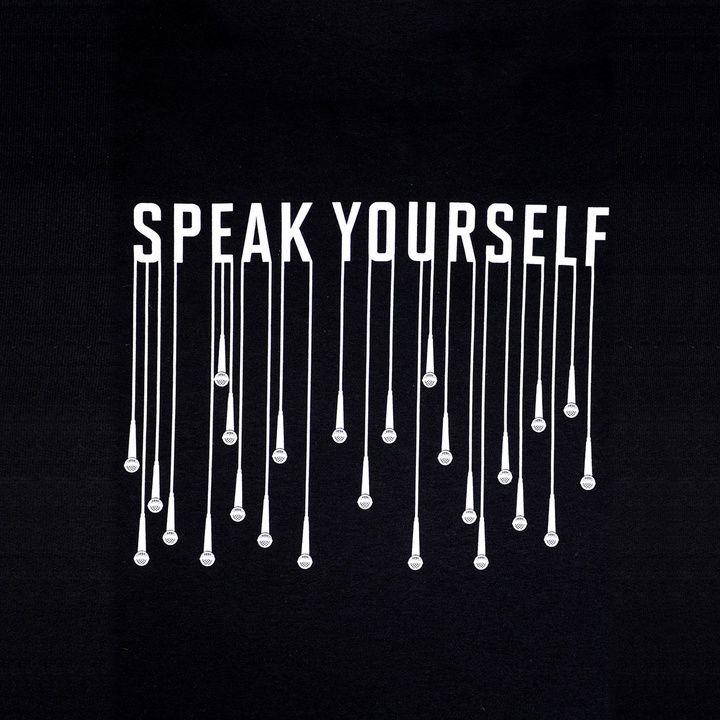 T-SHIRT [MIC DROP : BLACK] 3 detail