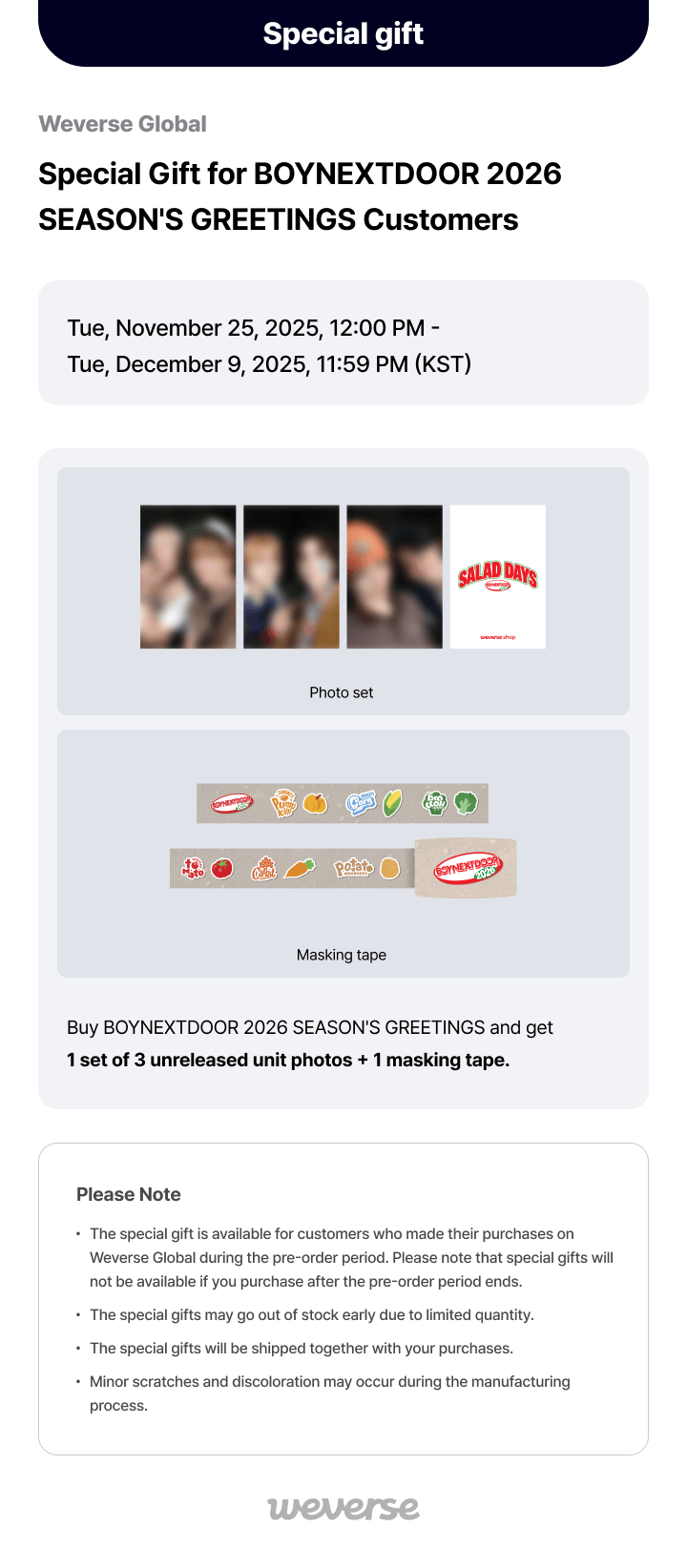 BOYNEXTDOOR 2026 SEASON’S GREETINGS 0 detail