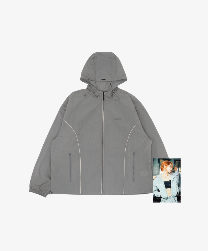 ウォーキング・ランニングウェア LE SSERAFIM CROP WIND BREAKER(Grey) L-XL LE SSERAFIM popup CROP WIND BREAKER - メルカリ