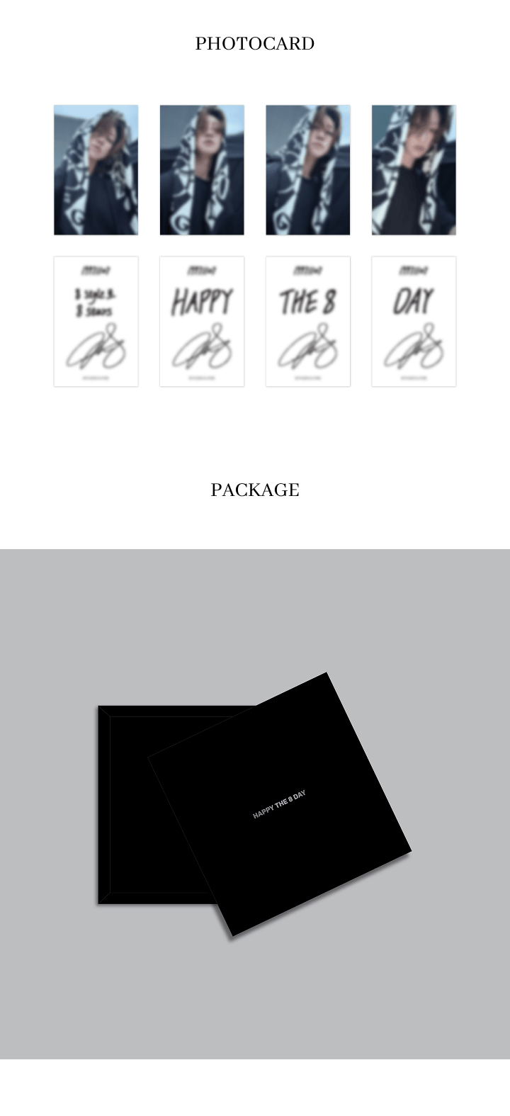 HAPPY THE 8 DAY [SCARF-8 stars] 4 detail