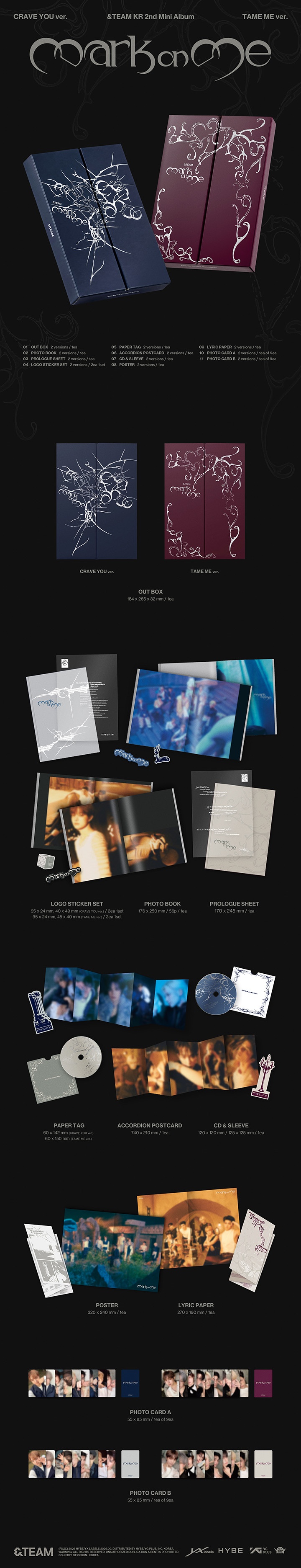KR 2nd Mini Album 'Mark on Me' (Set) 0 detail