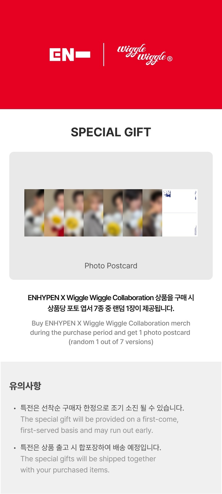 [ENHYPEN X Wiggle Wiggle] Passport Case 3 detail