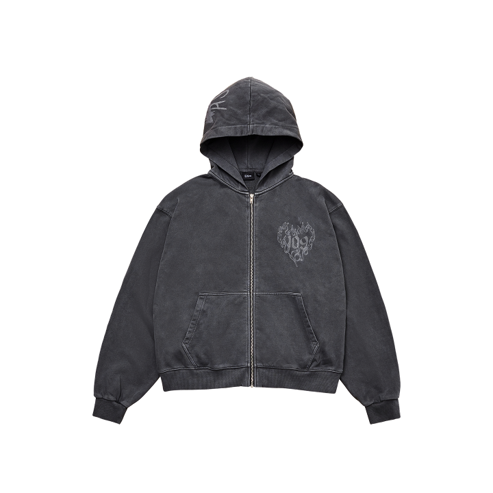 ENHYPEN | [SUNGHOON] 109 ZIP-UP HOODIE (CHARCOAL)