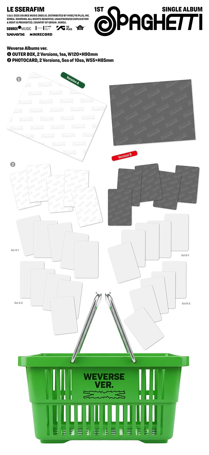 1st Single Album 'SPAGHETTI' (Weverse Albums ver.) (Random) 1 detail