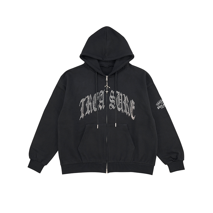 [PULSE ON SPECIAL]ジップアップフーディー/ユニセックス （BLACK）