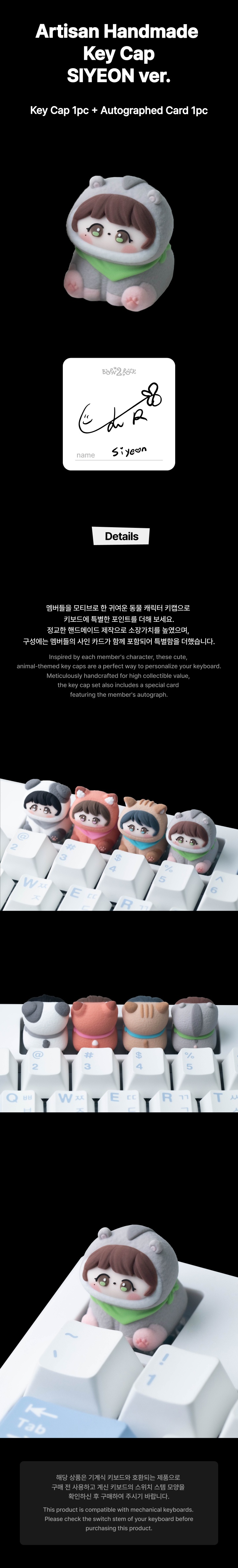 Artisan Handmade Key Cap (4 Options)_SIYEON ver. 0 detail