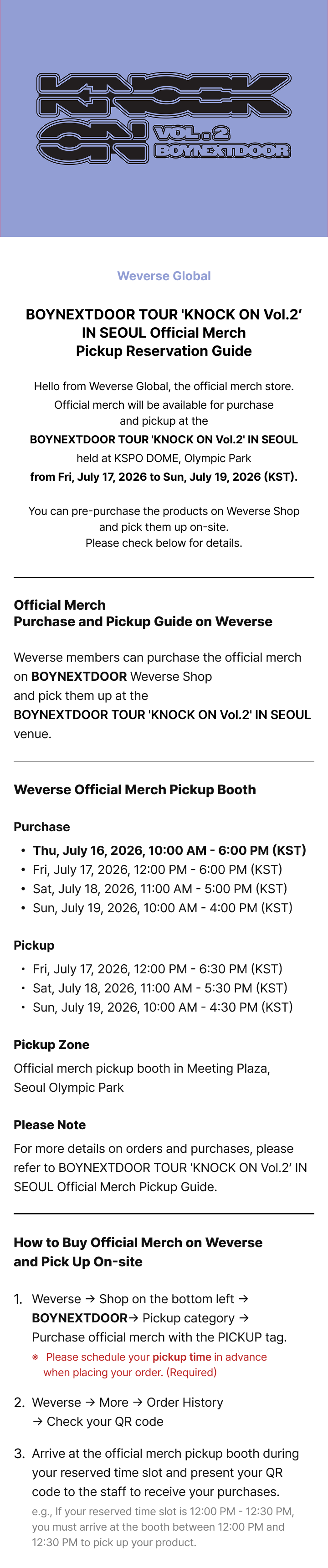 Weverse Global] BOYNEXTDOOR TOUR 'KNOCK ON Vol.2' IN SEOUL