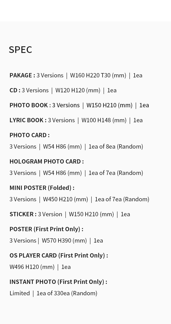 1st Studio Album 'DIMENSION : DILEMMA' (Set) 1 detail