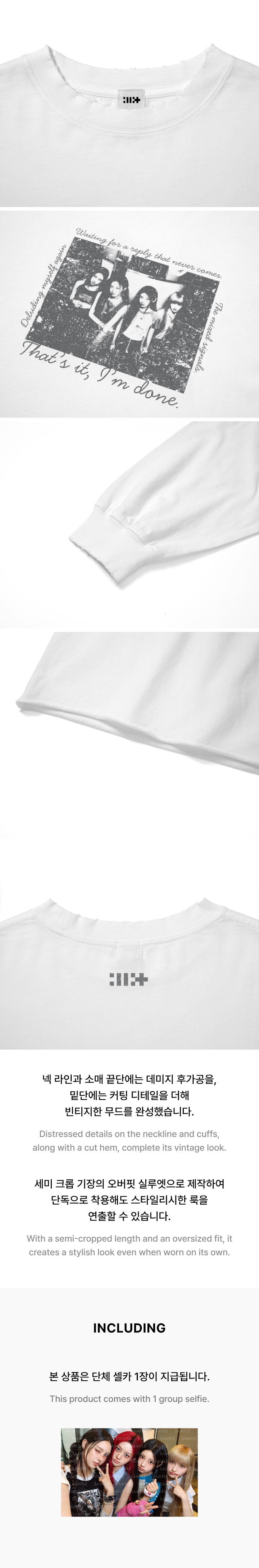 Photo L/S T-Shirt (White) 1 detail