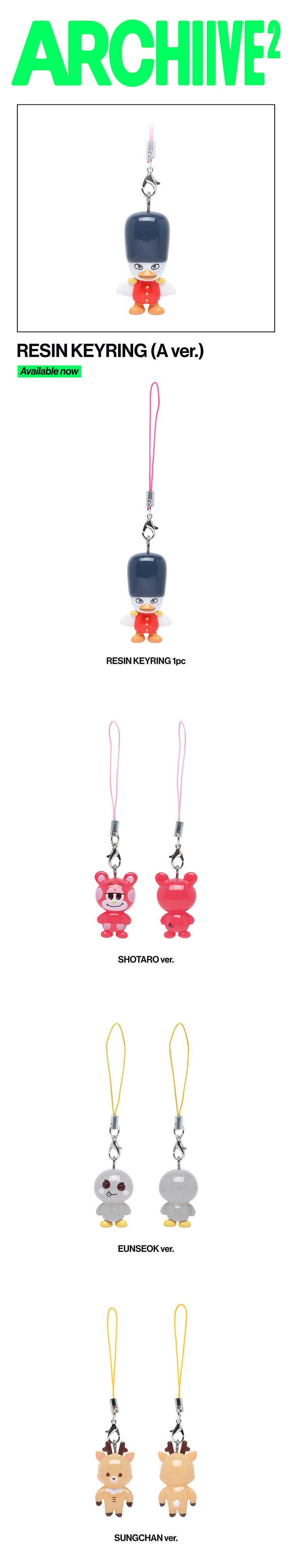 RESIN KEYRING (A ver.) 1 detail