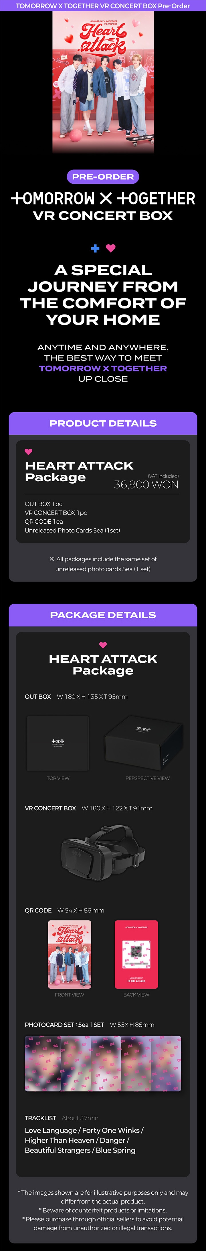 [VR Concert Box] HEART ATTACK Package 0 detail