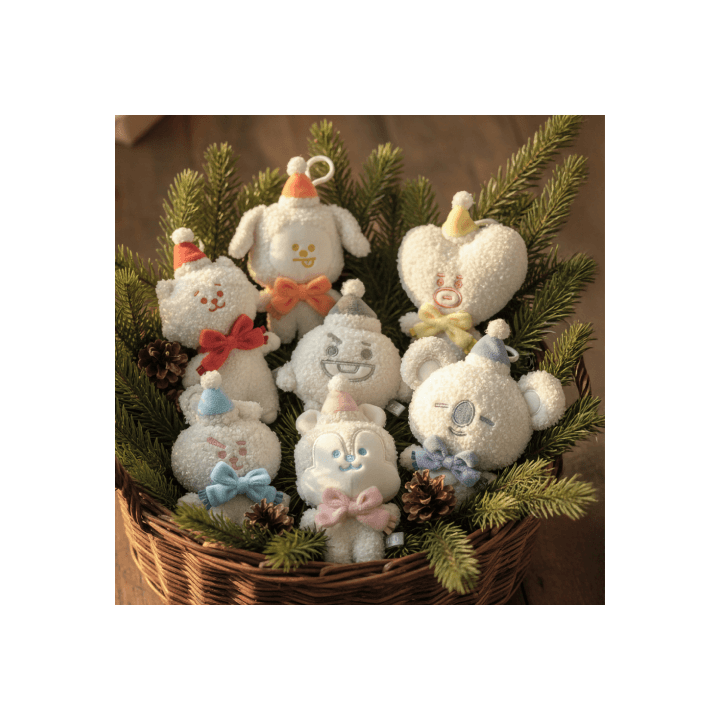 Snowman Plush Keyring