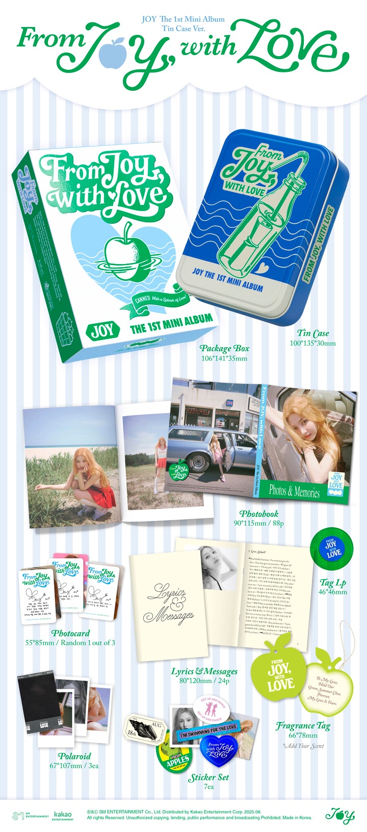 The 1st Mini Album [From JOY, with Love] (Tin Case Ver.)(SMART ALBUM) 0 detail