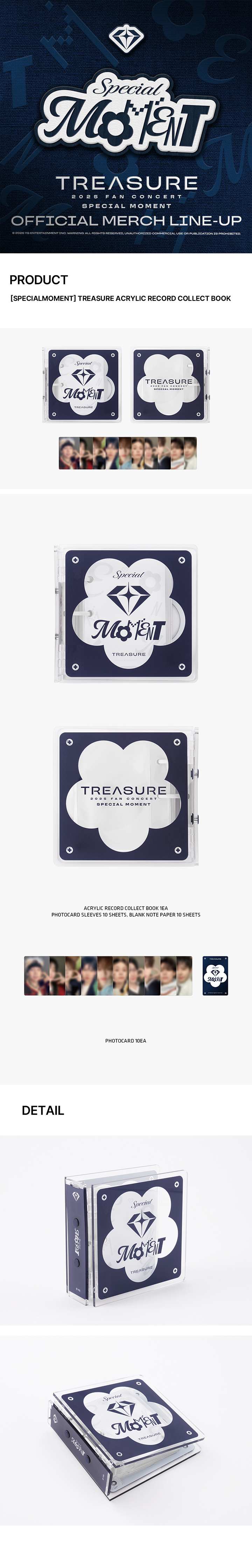 [SPECIALMOMENT] TREASURE ACRYLIC RECORD COLLECT BOOK 0 detail