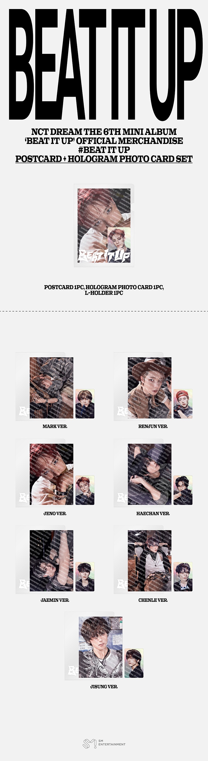 POSTCARD + HOLOGRAM PHOTO CARD SET 0 detail