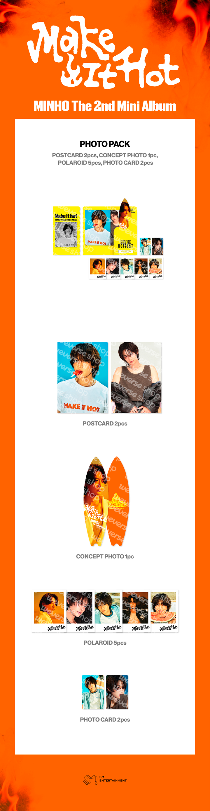 SHINee Make it hot Photo Pack