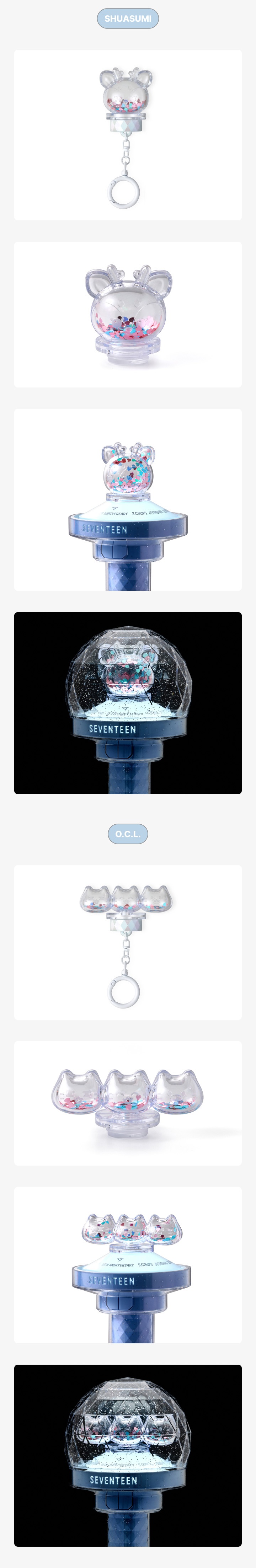 MINITEEN Light Stick Parts Keyring 3 detail