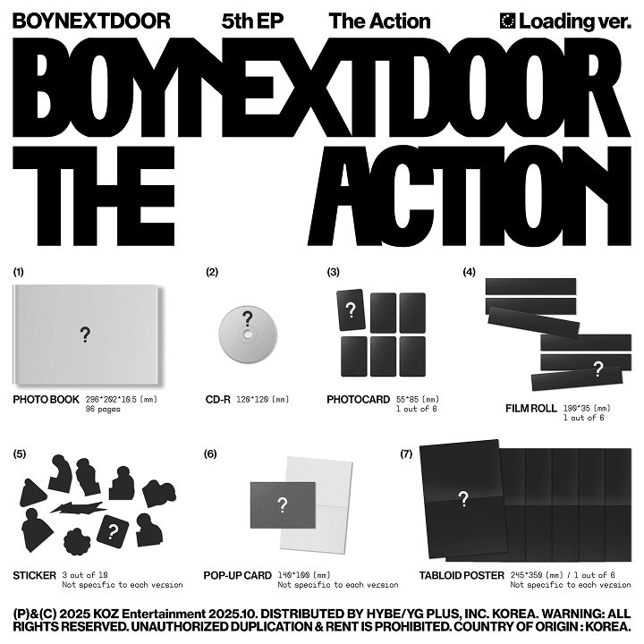 BOYNEXTDOOR 5th EP [The Action] (Loading ver.) (Weverse Exclusive) 0 detail