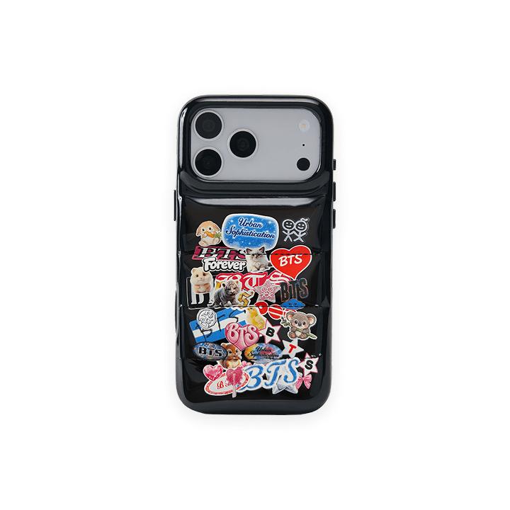 BTS – The Puffer Case® – BTS Stickers in Black