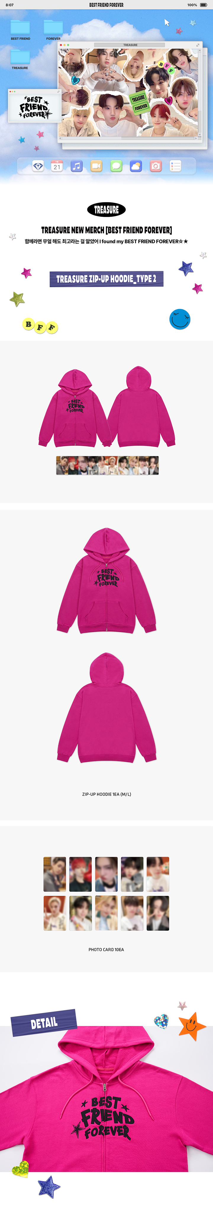 [BFF] TREASURE ZIP-UP HOODIE_TYPE 2 0 detail