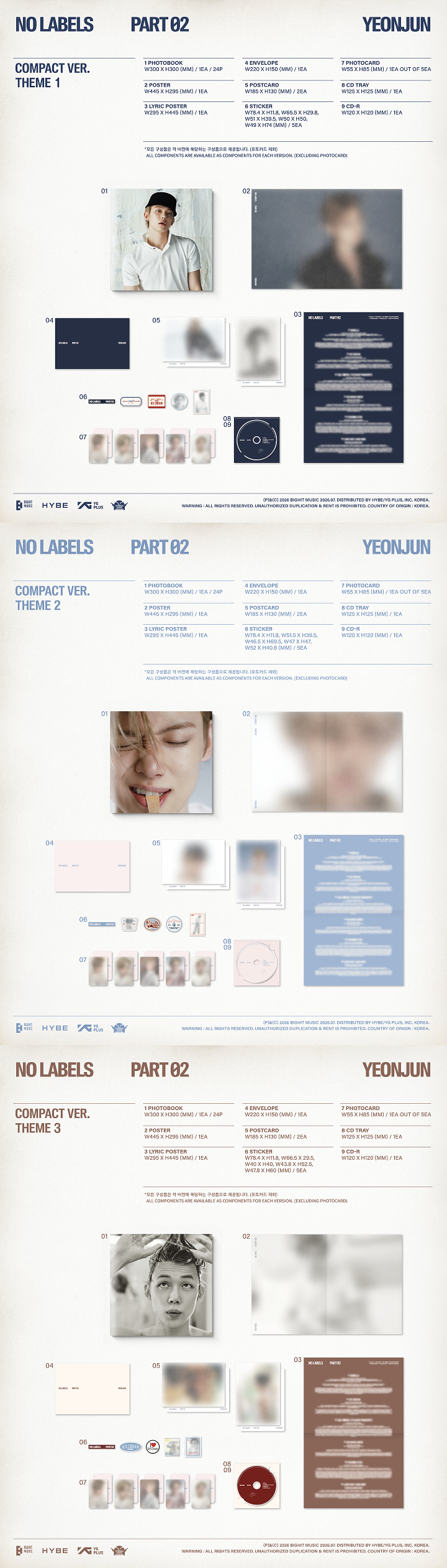 'NO LABELS: PART 02 (Compact Ver.)' (Set) 1 detail