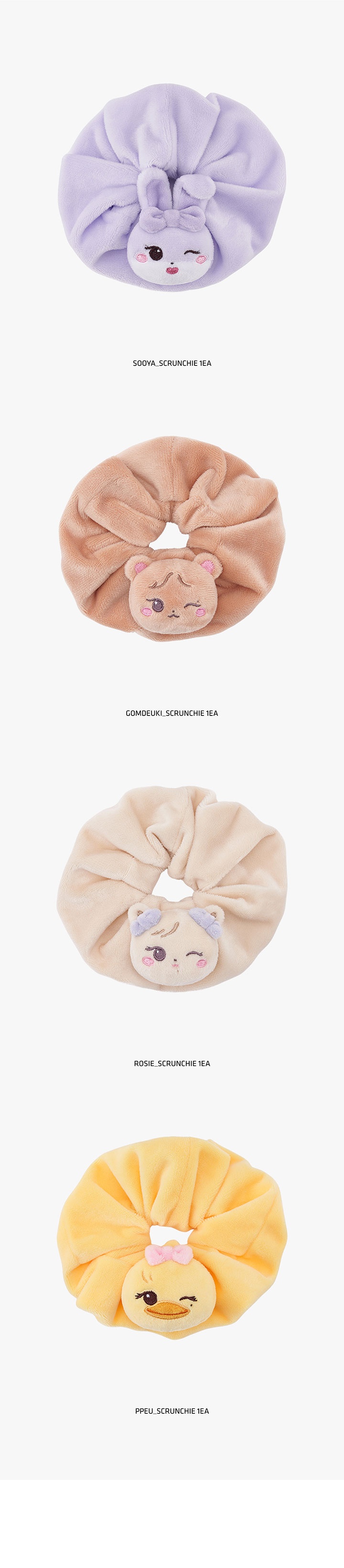 [DEADLINETOUR] BLACKPINK CHARACTER LIGHT STICK PLUSH SCRUNCHIE 1 detail