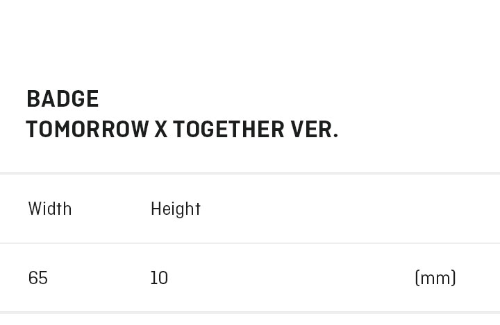 Badge (TOMORROW X TOGETHER ver.) 2 detail