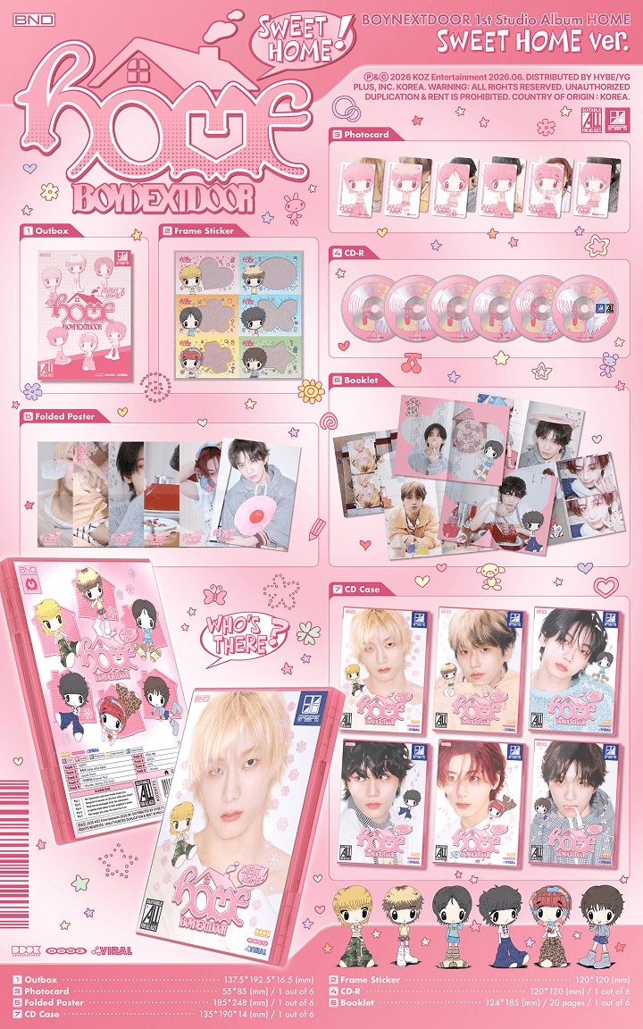 1st Studio Album [HOME] (SWEET HOME ver.) (Set) 1 detail