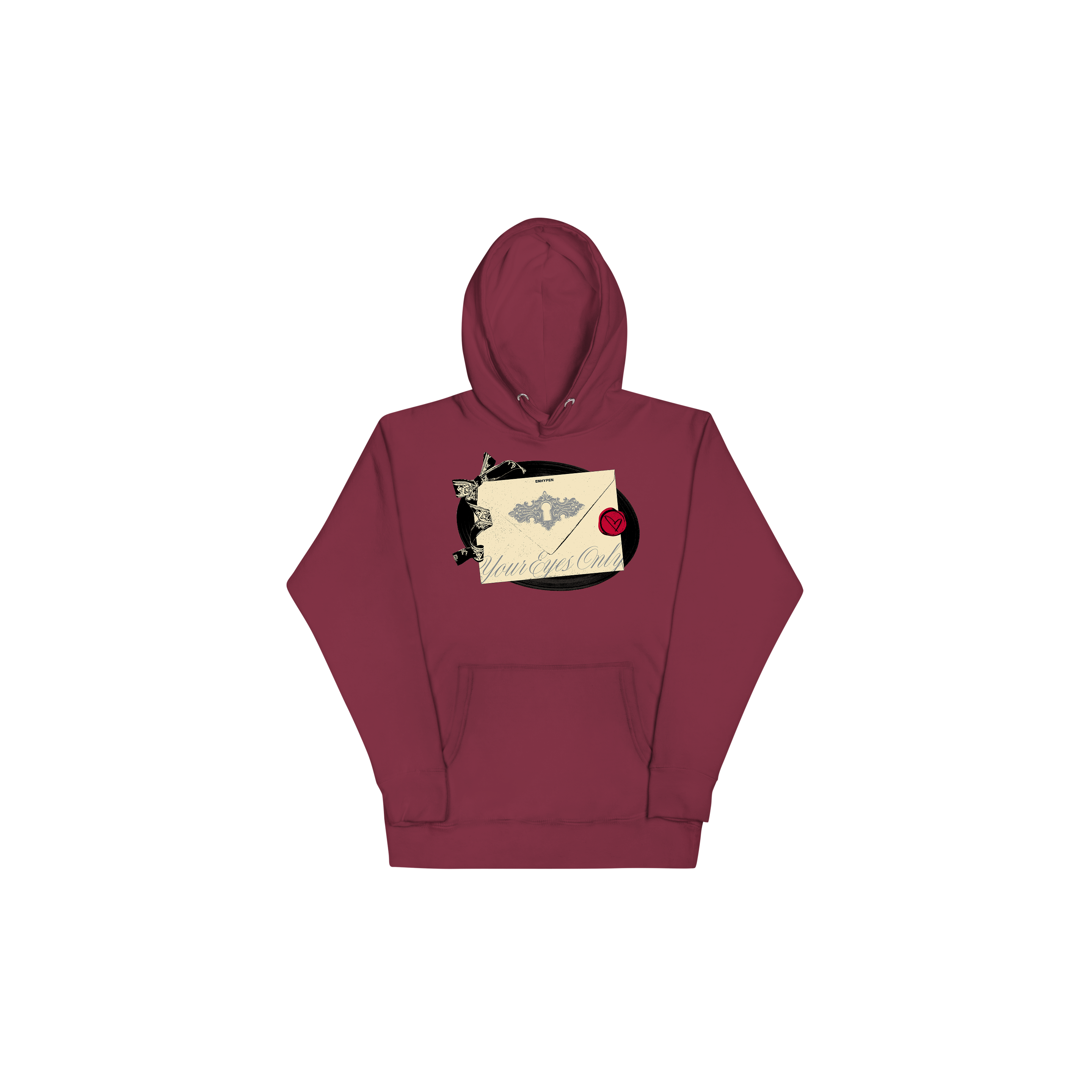 ENHYPEN | [NI-KI] Love Letter Hoodie (Maroon)