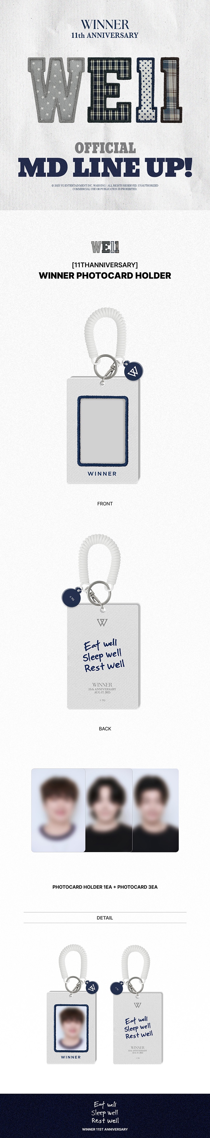 [11THANNIVERSARY] WINNER PHOTOCARD HOLDER 0 detail