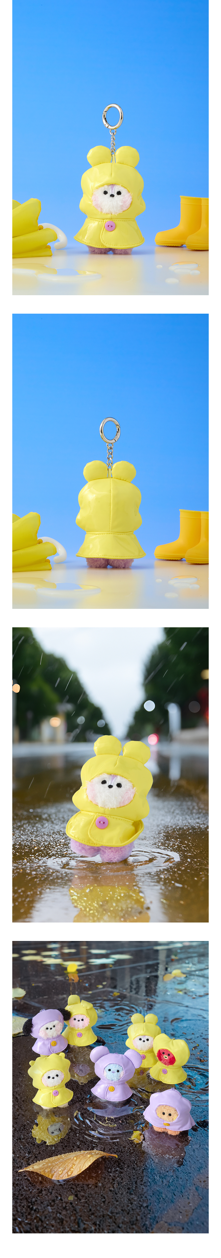 mini minini PLUSH KEYRING RAINY DAY 3 detail