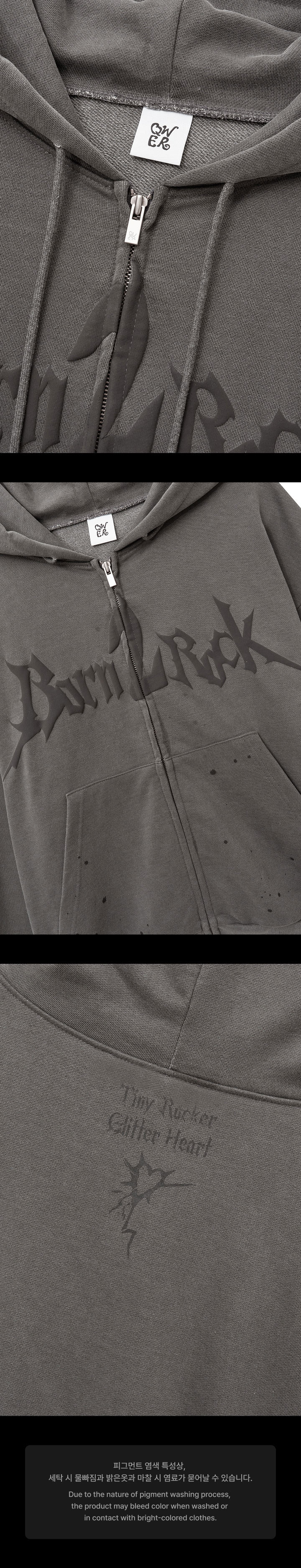 Sweat Hoodie Zip-up 3 detail