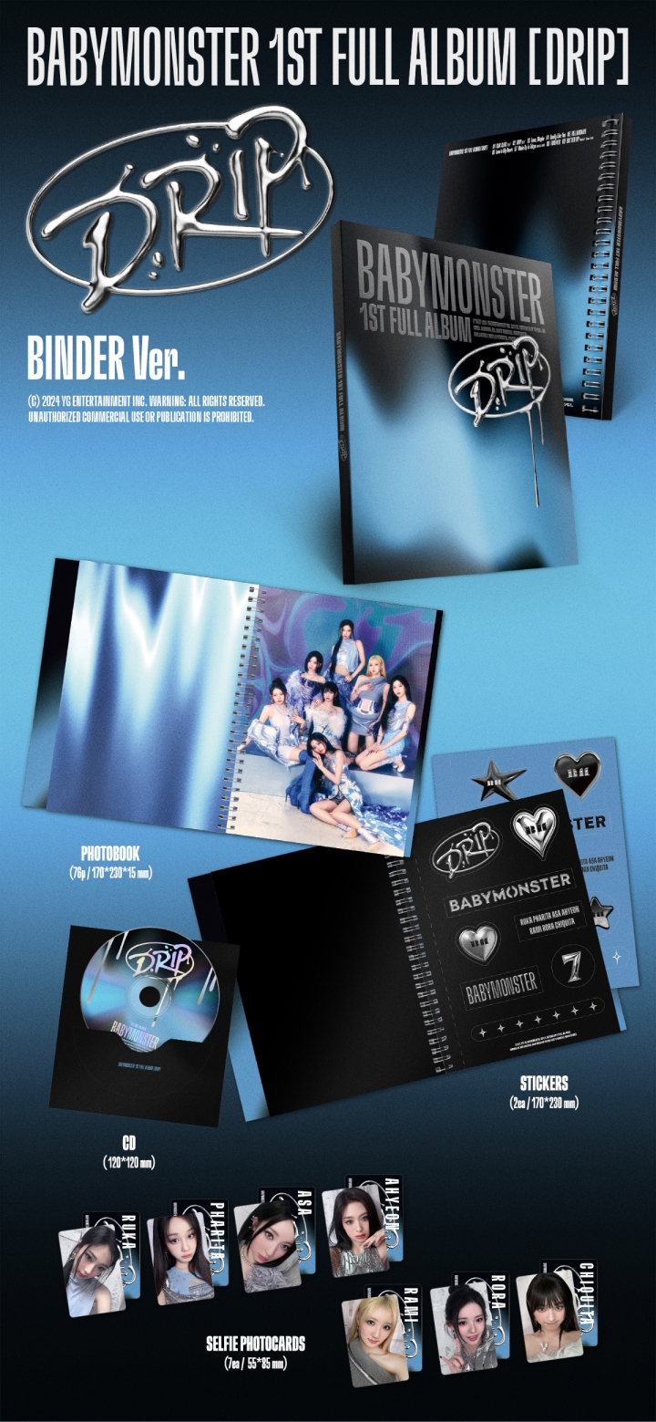 BABYMONSTER / DRIP (1集) YG TAG ALBUM (アヒョン VER.)［CD