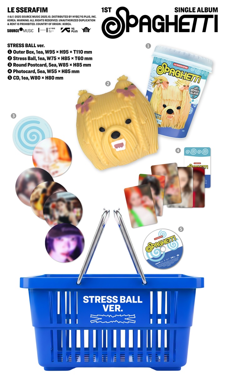 1st Single Album 'SPAGHETTI' STRESS BALL ver. 0 detail