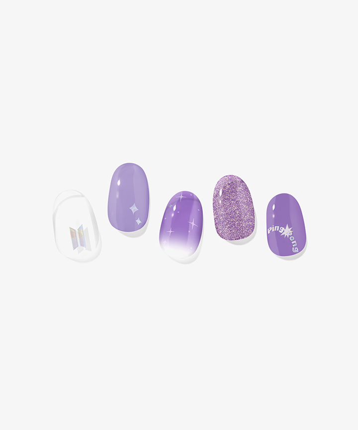 BTS Jellymix nail Purple It Up