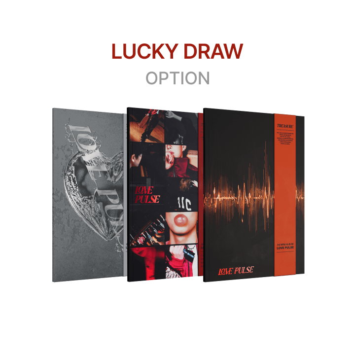 [LUCKYDRAW] TREASURE 3rd MINI ALBUM [LOVE PULSE] METAL & STREET & ROCKCHIC VER. (Option)