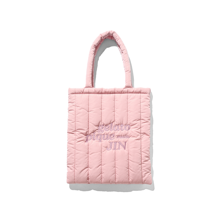 [gelato pique meets JIN] QUILTING TOTE BAG (PINK)