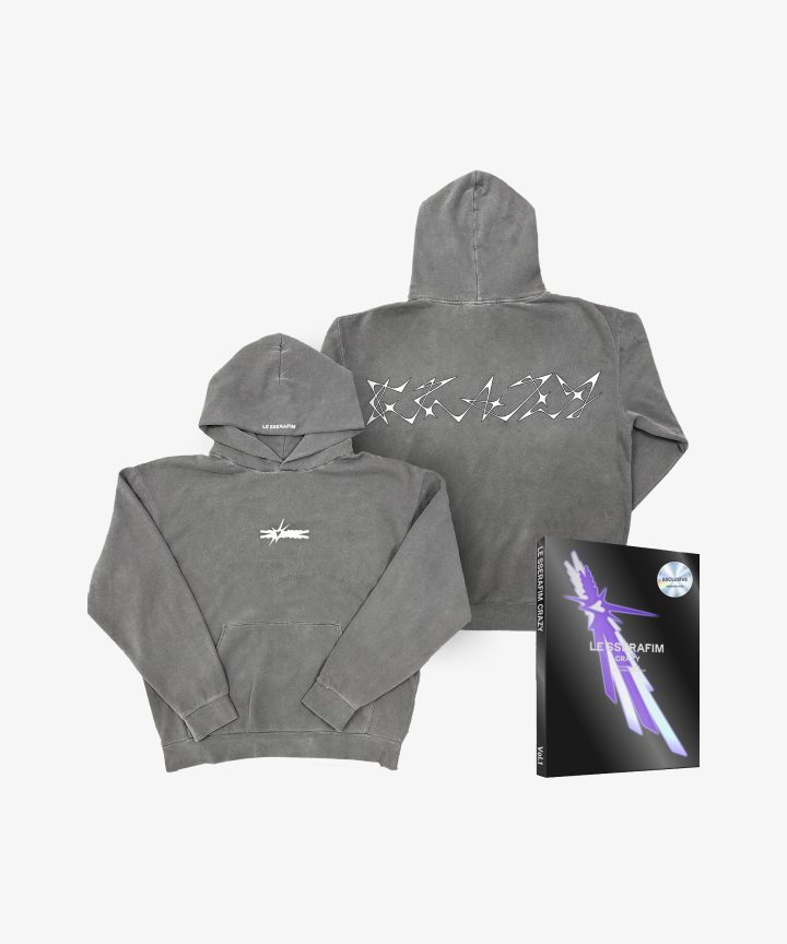 ルセラフィム フーディー （Le Sserafim CROP HOODIE 大人しく