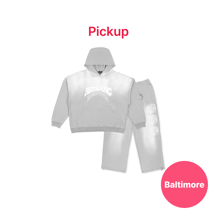 BTS | [BALTIMORE] Hoodie & Pants Set-up (Gray) (US Ver.)