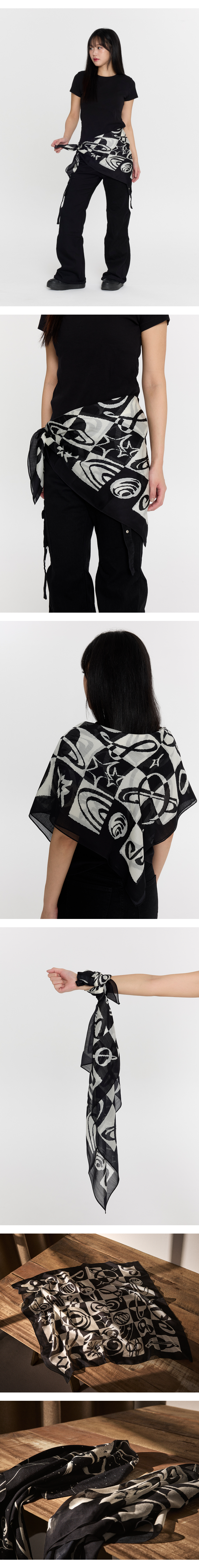 HAPPY THE 8 DAY [SCARF-8 stars] 3 detail