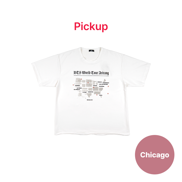 BTS | [CHICAGO] [US Exclusive] S/S Routing T-shirt (White)