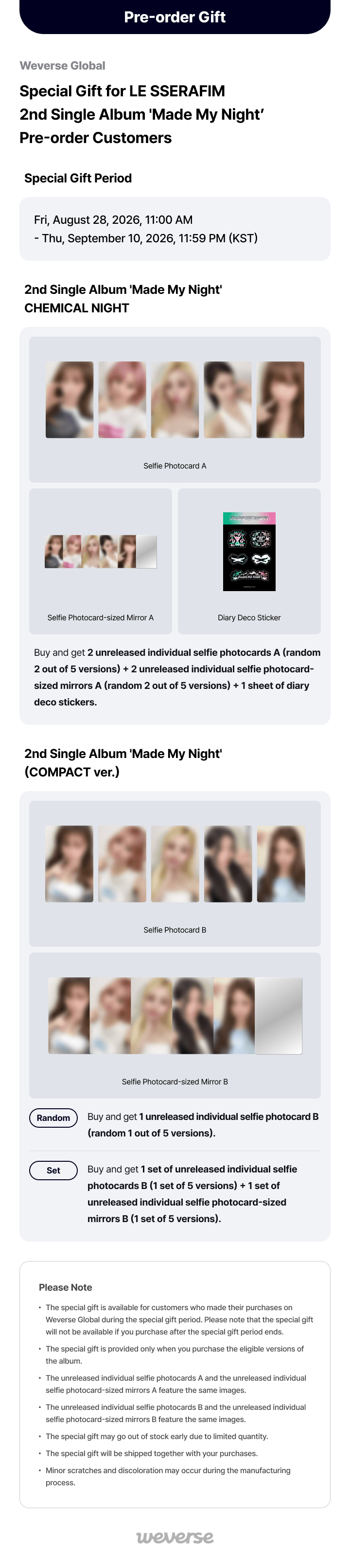 2nd Single Album 'Made My Night' CHEMICAL NIGHT 0 detail