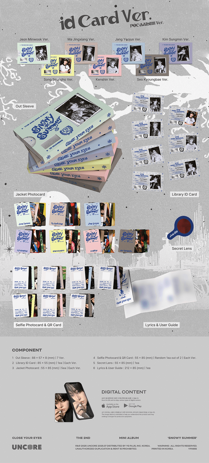 [2025 TIMA LIVE] The 2nd Mini Album 'Snowy Summer' (ID Card Ver.) (POCAALBUM) Random 1 detail